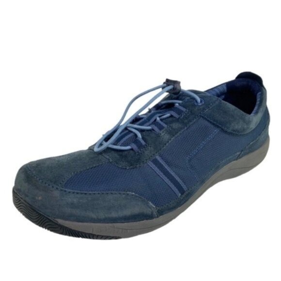 Dansko Shoes - Dansko Helen Blue Sneakers with Quicklace Bungee Laces